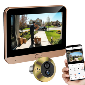 ICam365 APP Zwei-Wege-Kommunikation Außen-Video-Türsprechanlage 3MP Kamera Batteriebetrieben 4,3 Zoll TFT LCD Display Türspion-Kamera - Product Image 1