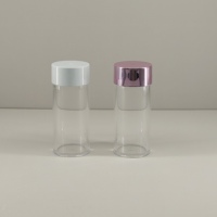Flacons cylindriques transparents pour sérum de 50 g, flacons hermétiques pour échantillons, emballage personnalisé avec logo de l'usine