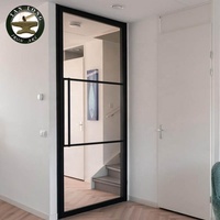 Porte intérieure sur mesure Tanlong, design 4 panneaux, verre trempé, double porte moderne pour la maison