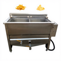 Nouvelle Friteuse Industrielle Personnalisée pour Frites Belges, Burgers, Bananes, Chips de Plantain, Frites d'arachides, à Propane, pour Remorque Alimentaire