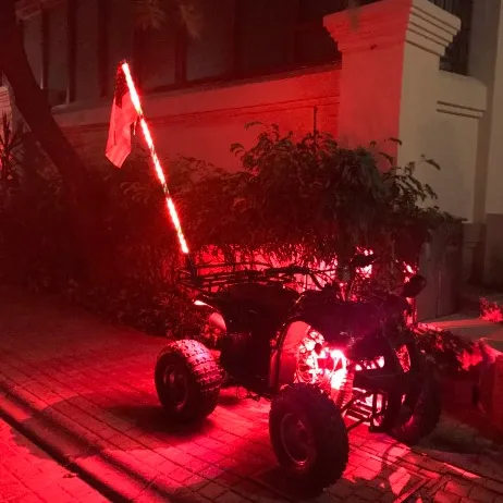 150cm אדום שוט אור בר עם 450 LED דגל עבור טרקטורונים UTV