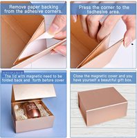 Boîte pliable en papier couleur Champagne blanc, emballage cadeau magnétique, haute qualité