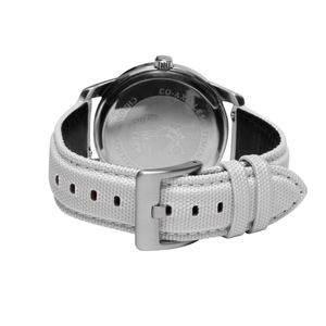 売れ筋ホワイトナイロン + レザー帆布時計ストラップナイロン時計バンド18mm/20mm/ 22mmハイブリッドストラップCONKLYから - Product Image 6