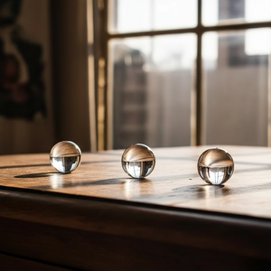 Cuscinetti a sfere in acrilico trasparente, - Product Image 5