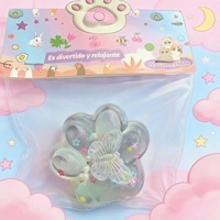 Jouet Squishy Donut Bleu Personnalisé en Usine, Super Doux en TPE, à Rebond Lent, Anti-Stress, Sensoriel, Décompression, Cadeau pour Enfants