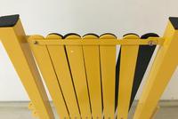 Barrière extensible en aluminium robuste jaune et noir, rouge et blanc barrière de sécurité de barricade de trafic pliante mobile