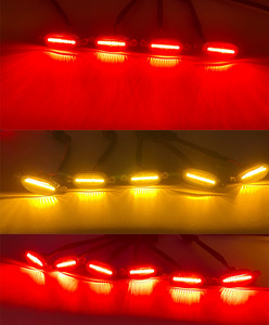 Autodragons 4x Feux de jour LED fumés blanc ambre pour calandre avant style F150 Raptor, éclairage de calandre LED DRL - Product Image 5