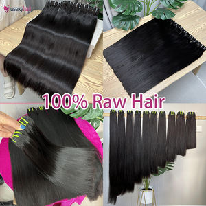 Leveranciers Double Drawn Hair Weave Braziliaanse Ruwe Cuticula Uitgelijnd Rechte Zwarte Bundels Virgin Hair Extensions Ruwe Indian Bundels - Product Image 6