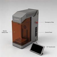 Machine de gravure 3D UV 5W 355nm de bureau pour verre cristal, photos, cadeaux, trophées, récompenses, artisanat personnalisé et petites entreprises