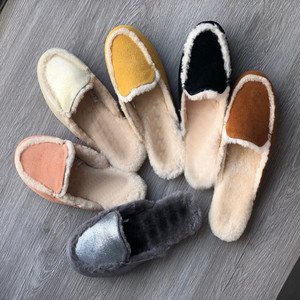 % 100% koyun derisi Lambswool terlik avustralya <span class=keywords><strong>diy</strong></span> yün keçe terlik - Product Image 2