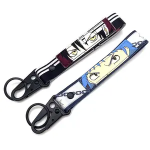 YYX Custom Kawaii Brieftasche Zubehör Schlüssel anhänger Jettags Schlüssel halter Gewebt Japan Anime Karabiner Schlüssel bund Gurt