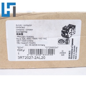 ใหม่คอนแทคเตอร์ดั้งเดิมโมดูล AC-3 3RT2027-2AL20 PLC การเขียนโปรแกรมคอนโทรลเลอร์ 3RT20272AL20 ในสต็อก - Product Image 1