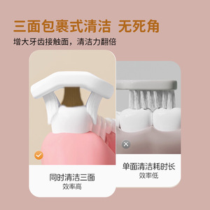 แปรงสีฟันเด็ก 3 มิติ ขนแปรงนุ่ม ออกแบบตามหลักสรีรศาสตร์สำหรับเด็ก - Product Image 4
