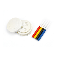 Lot de 4 aiguilles pour stylo huileur de taille différente avec 1 tasse d'huile Outil d'application de lubrifiants pour montre Outil d'entretien de réparation de montre