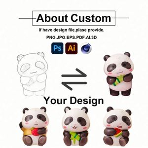 Jouet anti-stress en mousse PU de haute qualité, panda mignon, cadeau promotionnel - Product Image 2
