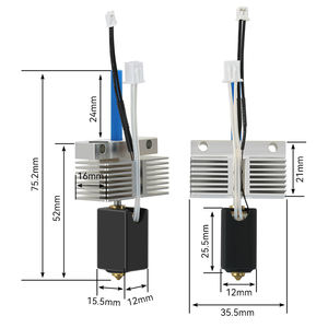 Kit Hotend tout métal pour Creality <span class=keywords><strong>Ender</strong></span> <span class=keywords><strong>3</strong></span> <span class=keywords><strong>Ender</strong></span> <span class=keywords><strong>3</strong></span> <span class=keywords><strong>V2</strong></span> CR10 Imprimante 3D <span class=keywords><strong>Filament</strong></span> 1.75mm Mise à niveau d'impression haute température - Product Image 1