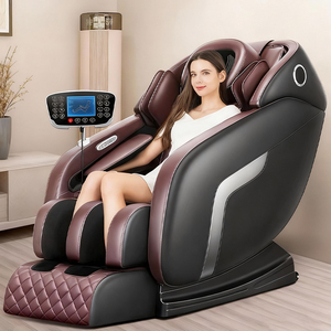 <span class=keywords><strong>Fauteuil</strong></span> de massage <span class=keywords><strong>électrique</strong></span> moderne en cuir, corps entier, zéro gravité, avec rail SL, pression d'air, chauffage, massage du cou et des pieds - Product Image 3
