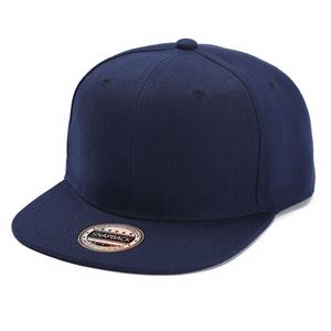 Proveedores de alta calidad Sombreros Snapback con logotipo bordado personalizado liso negro - Product Image 4