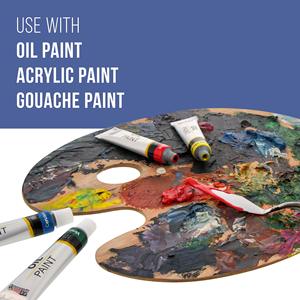 <span class=keywords><strong>Palette</strong></span> de peinture à l'huile ovale en gros Grande <span class=keywords><strong>palette</strong></span> de peinture d'artiste de forme ovale en bois avec trou pour le pouce <span class=keywords><strong>Palette</strong></span> de peinture en bois d'artiste - Product Image 6