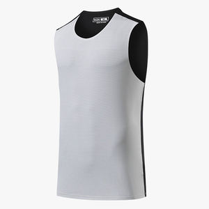 Nouveau gilet de sport à séchage rapide pour hommes, t-shirt élastique sans manches à séchage rapide pour l'entraînement au basketball, la course à pied, le marathon et la remise en forme - Product Image 2