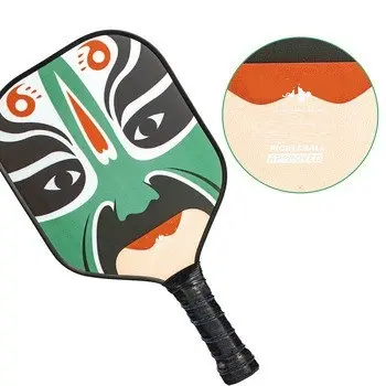 2024 Chinese style new Pickleball Paddle 14mm thick carbon fiber PP honeycomb material lightweight racket