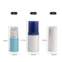 Flacon applicateur en plastique à presser avec 5 billes de massage en acier inoxydable – Flacon vide pour lotion – Emballage cosmétique