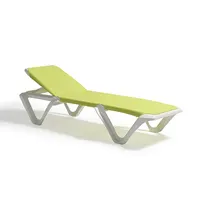 Uland-tumbona plegable de plástico para exteriores, muebles tapizados para exteriores, cama solar, Patio