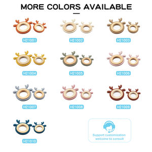 Mordedores de Silicona para Bebés, Anillos de Dentición de Silicona de Grado Alimenticio, Libres de BPA, con Diseño de Animales Grandes y Lindos, Venta al por Mayor OEM 2026 - Product Image 3