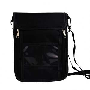 Custom Logo Hot Sale <b>Passport</b> ID Bag Travel FRID Anti-theft Swipe Card Bag Nylon Luggage Sets Airline Ticket Holder Phone <b>Wallet</b> - Product Image 3