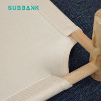 Coussin pour animaux de compagnie en bois personnalisé Subbank, nid en lin vierge pour sublimation, lits détachables et lavables pour chiens et chats, pour impression par transfert thermique