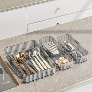 Organizador de utensilios de cocina expandible de PET al por mayor para cajones, soporte ajustable para cubiertos y vajilla - Product Image 6