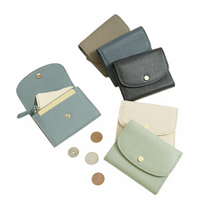 Nueva Cartera de Cuero Genuino para Mujer NEXXGEN, Tarjetero Grande, Monedero con Cierre de Botón, 30MM - Product Image 4