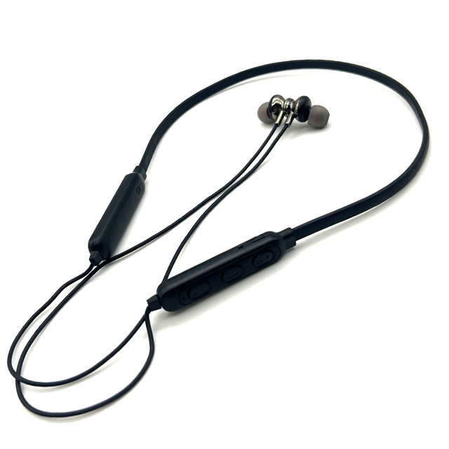 Magnetic Neck-mounted In-ear Headphones Noise Cancelling Neckband Earphones Sports Wireless Headphones