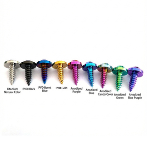 Vis autotaraudeuses à tête parapluie Torx en titane M4 M5, couleurs PVD anodisées, pour carénage <span class=keywords><strong>de</strong></span> moto - Product Image 5