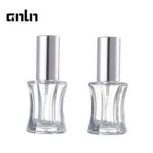ANLN Botol Parfum Kaca Kristal Transparan Mini, Semprotan Kabut Halus Kosmetik Portabel 5Ml