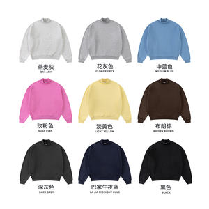 All'ingrosso felpe pesanti 350G felpe girocollo personalizzate <span class=keywords><strong>Basic</strong></span> ampio tinta unita felpe da <span class=keywords><strong>uomo</strong></span> - Product Image 4