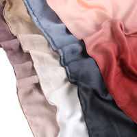 2025 Hijab Long Femme en Satin Style Sportif Premium, Modèle Printemps-Été Couleur Dégradée, Châle Écharpe