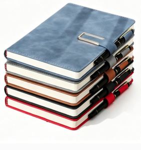 2026 Personalised A5 Custom New Design Luxury Pu Leather Hardcover Loose-Leaf Cover Magnetic Buckle <b>Notebook</b> Business - Product Image 1