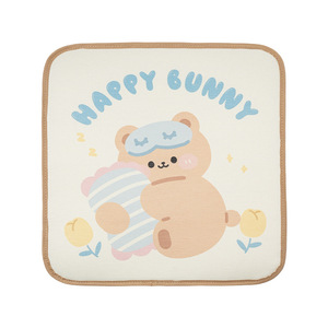 Ensemble de coussins de siège auto Happy Bunny en polyester doux, antidérapant, toutes saisons, avec motif d'ours pour une conduite confortable - Product Image 3