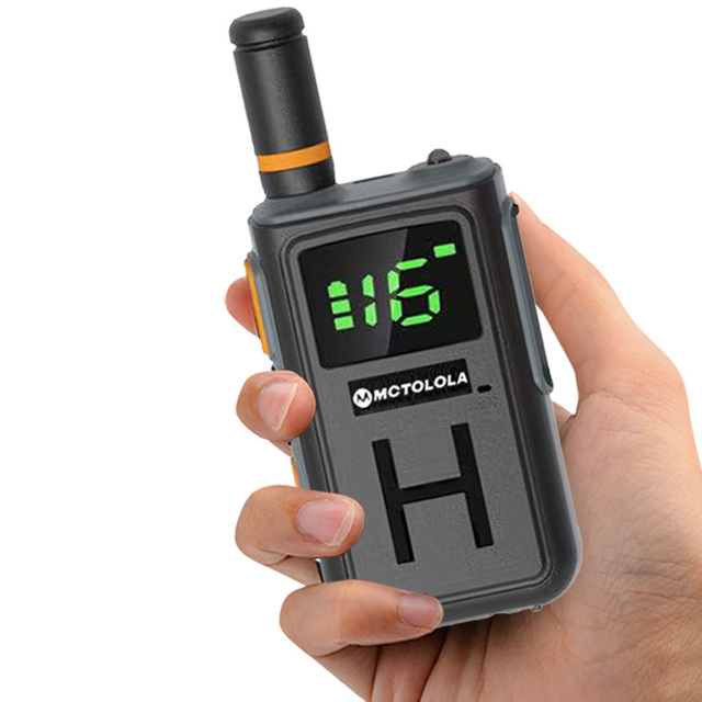 UHF Handheld Walkie Talkie USB Charging LCD Display 2W Output Outdoor Hotel Property Security Patrol Field Camping Two-way Radio