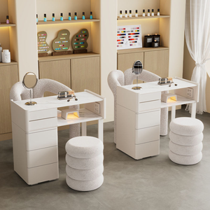 Hot Sale Single Manicure <b>Table</b> and Chair Set Professional <b>Nail</b> <b>Table</b> With Vacuum Cleaner <b>Table</b> Manicure for <b>Nail</b> Salon - Product Image 3