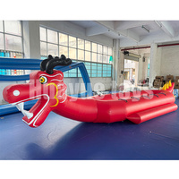 HUAYUE Offre Spéciale 10 personnes Double Tube Ocean Rider gonflable rouge Dragon Boat gonflable remorquable bateau jouet bateau banane
