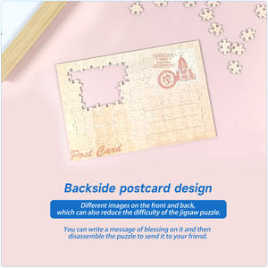 Casse-tête en papier pour cadre <span class=keywords><strong>photo</strong></span> 150x100mm jouet éducatif certifié EN71 pour enfants avec logo personnalisé jeu de <span class=keywords><strong>puzzle</strong></span> cadeau - Product Image 5