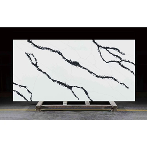 حجر صناعي أسود طويل ، لوح كوارتز كبير مقاوم للتآكل ، عروق الكالاكاتا ، من أجل ، من أجل - Product Image 1
