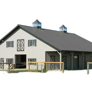 Usine chinoise, approvisionnement Direct, faible coût, cadre métallique, Structure en acier, <span class=keywords><strong>cheval</strong></span>, grange, <span class=keywords><strong>cheval</strong></span>, maison, hangar Stable à vendre - Product Image 1