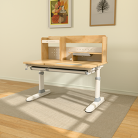 Ensemble économique de chaises de bureau réglables en hauteur, bibliothèque ergonomique moderne en bois, table pliable pour la maison et l'école des enfants