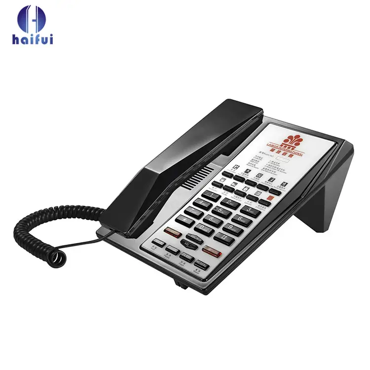 Deluxe 5 Stats Hotel Kamer Snoer Vaste Telefoon Analoge Desktop Vaste Caller Id Telefoon