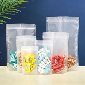 Sacs Doypack Transparents Refermables avec Fenêtre Transparente Givrée pour Épices, Bonbons et Aliments - Product Image 1