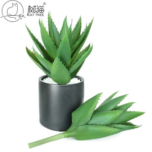 Flor Artificial <span class=keywords><strong>de</strong></span> Plástico Realista, Suculenta Grande <span class=keywords><strong>de</strong></span> Aloe <span class=keywords><strong>Vera</strong></span> para Decoración <span class=keywords><strong>de</strong></span> Macetas - Product Image 1