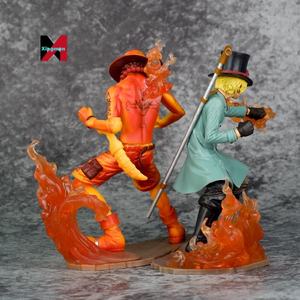<span class=keywords><strong>One</strong></span> Pieced Movie Stampede Flame Bond Battle Sabo Ace Escena Figura Modelo - Product Image 4